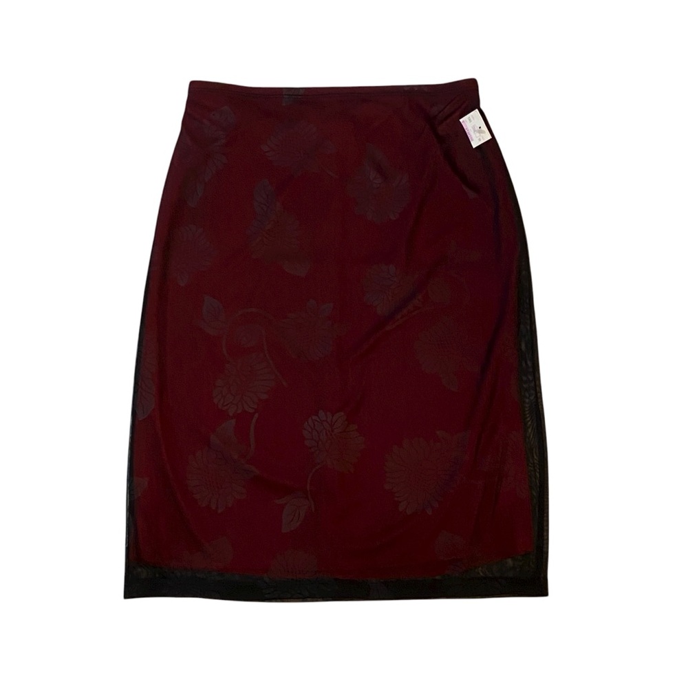 SUGARCANE Vintage Y2K Floral Mesh Layered Skirt NWT Medium